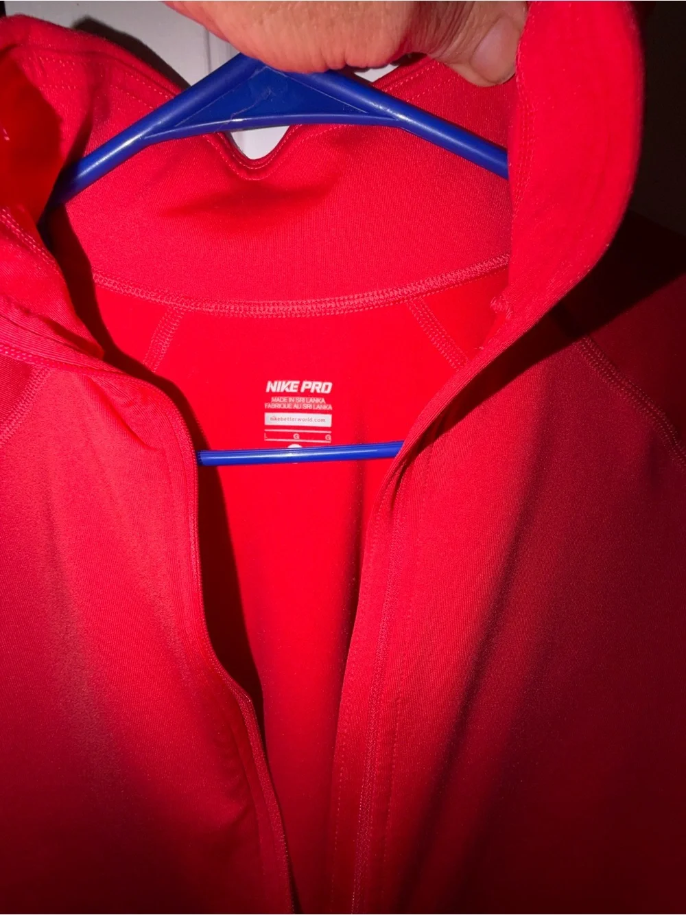 Nike Women's Red Half-Zip Pullover Sweatshirt, NWOT,